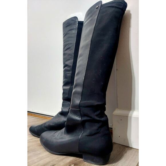 VINCE CAMUTO Karita Over the Knee Leather Riding Boots Black Women's Sz 7.5 M/38 - Picture 7 of 7